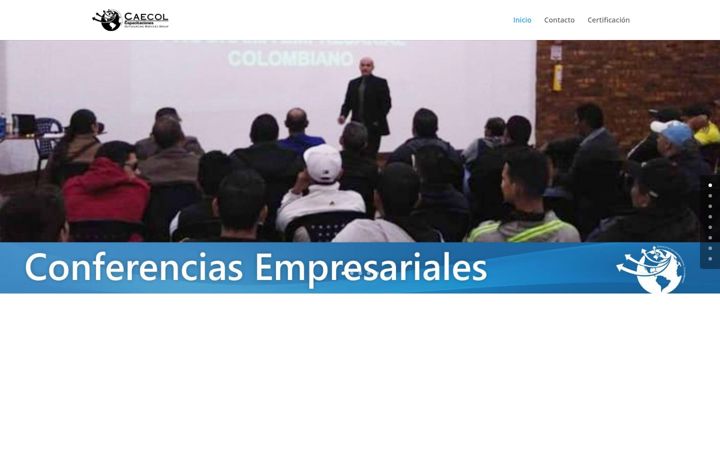 Screenshot of caecolcapacitaciones.com
