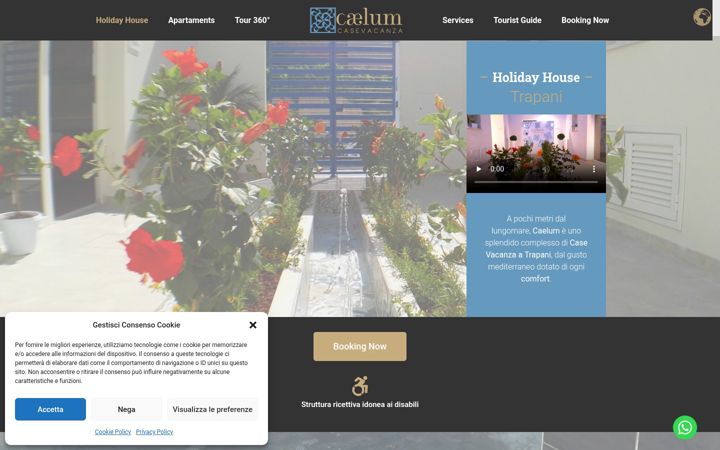 Screenshot of caelumcasevacanza.it