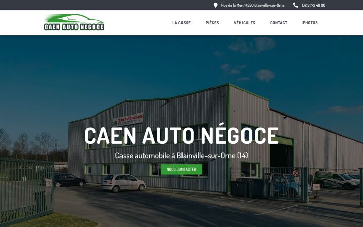 Ekraanipilt saidist caen-auto-negoce.fr