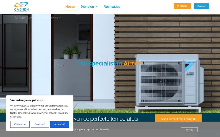 Screenshot of caenengeert.be