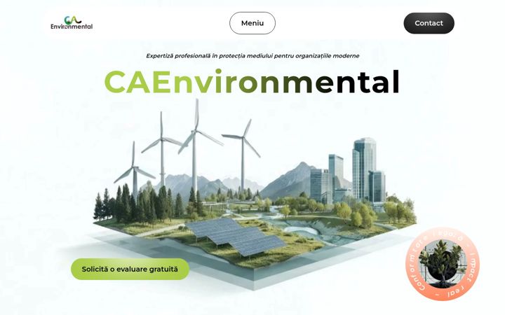 Екранна снимка на caenvironmental.ro