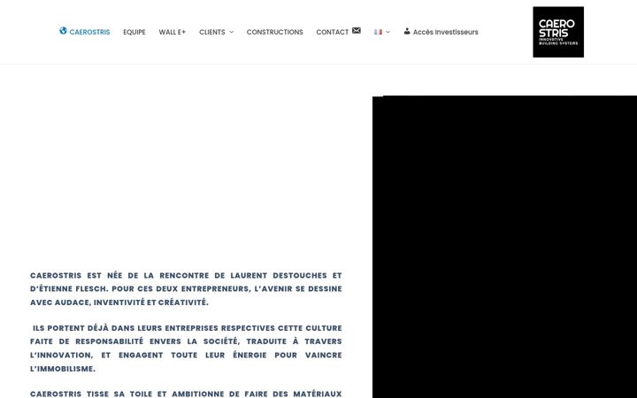 Ekraanipilt saidist caerostris.fr