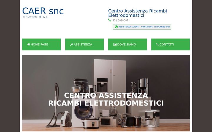 Screenshot of caersnc.it