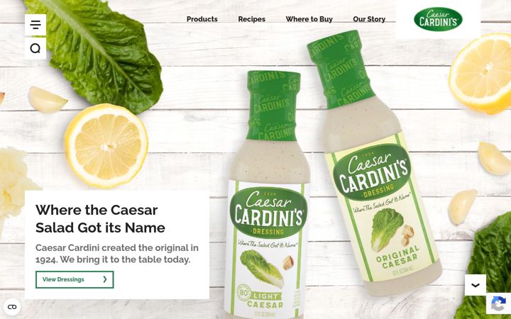 Screenshot of caesarcardinis.com