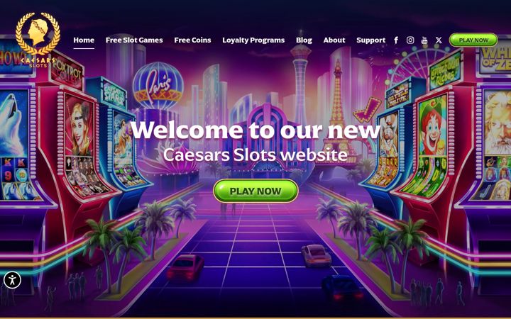 Screenshot of caesarsgames.com