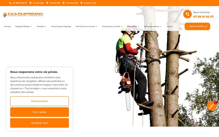 Ekraanipilt saidist caetfilsproenvironnement.fr