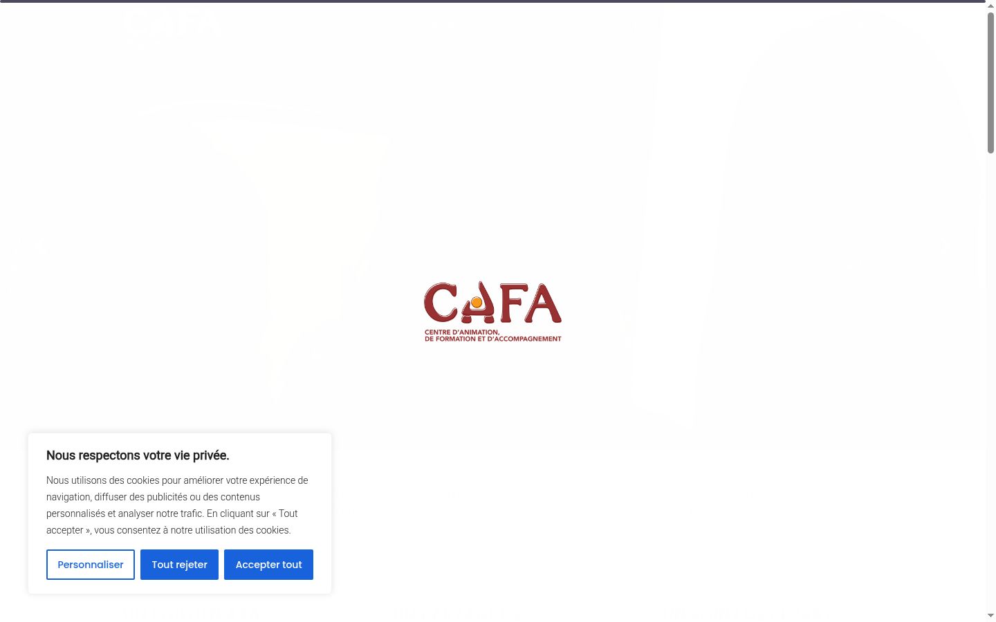 Screenshot του banner συγκατάθεσης που εμφανίστηκε πριν από οποιαδήποτε αλληλεπίδραση