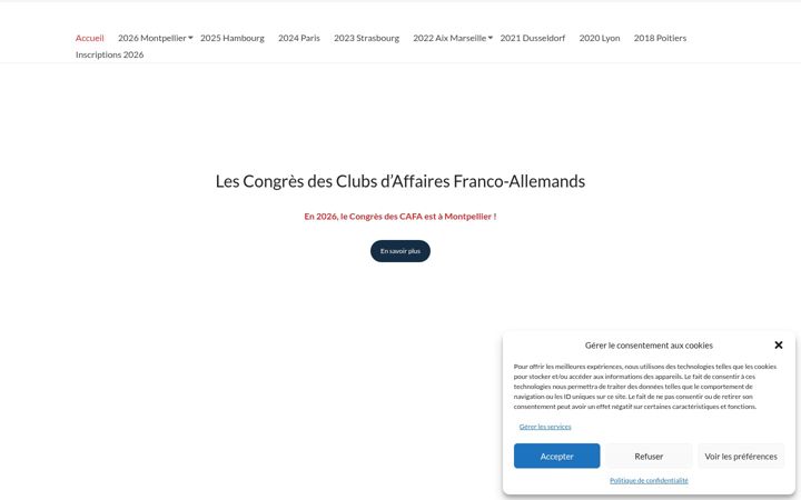 Screenshot of cafa-congres.com