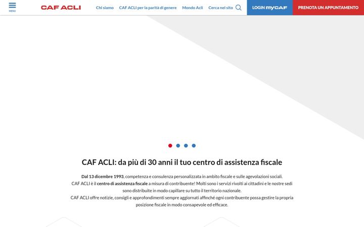Screenshot of cafacli.it