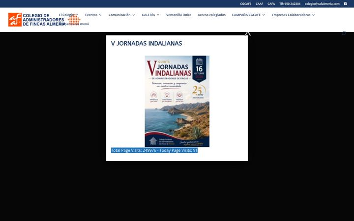 Kuvakaappaus sivustosta cafalmeria.es