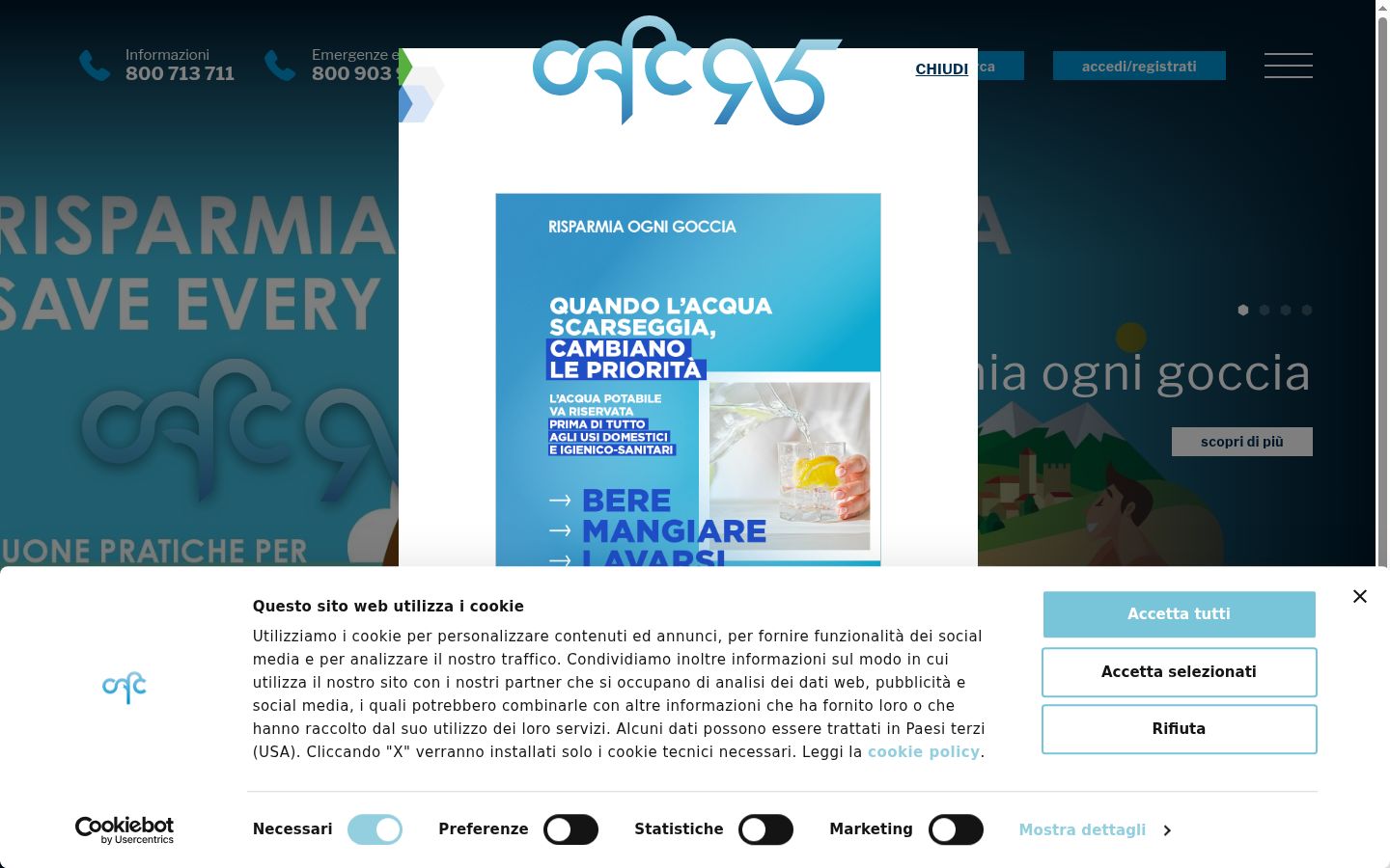 Sutikimo reklamjuostės, rodytos prieš bet kokią sąveiką, ekrano kopija