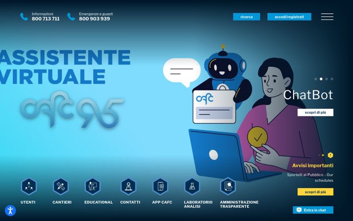 Screenshot of cafcspa.com