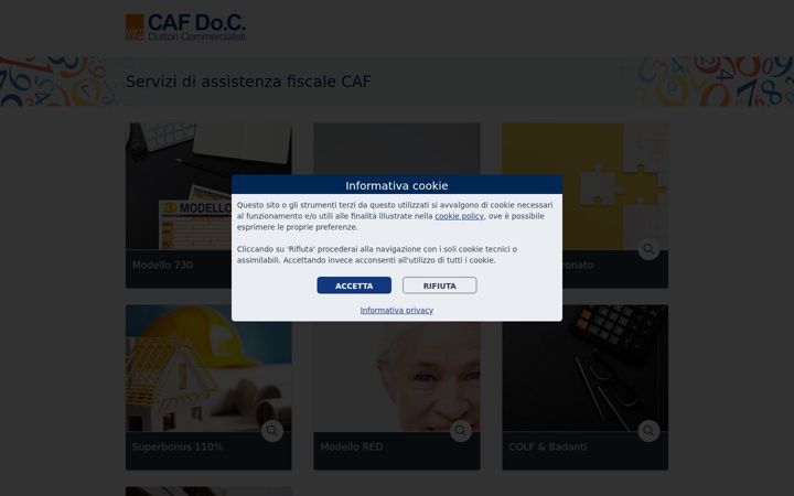 Screenshot of cafdoc.it