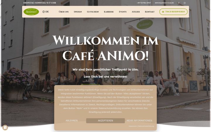 Snímek obrazovky cafe-animo.de