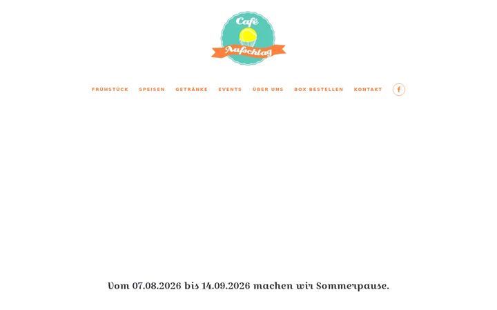 Snímek obrazovky cafe-aufschlag.de