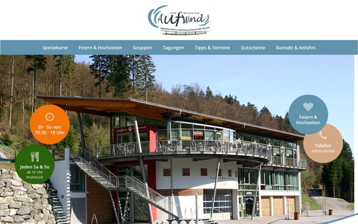 Skjámynd af cafe-aufwind.de