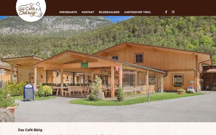 Screenshot ta' cafe-baerig.at