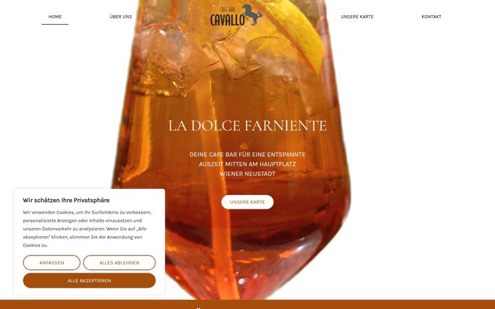 Screenshot ta' cafe-bar-cavallo.at