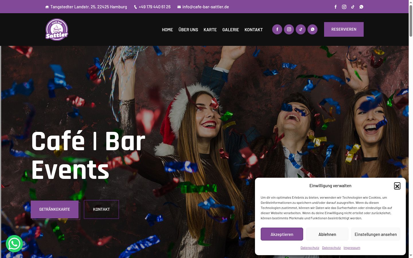 Screenshot tal-banner tal-kunsens muri qabel kwalunkwe interazzjoni