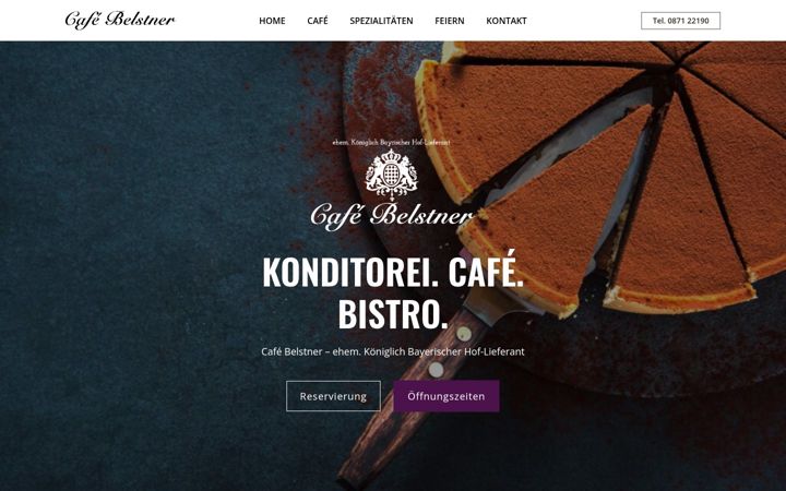 Screenshot ta' cafe-belstner.de