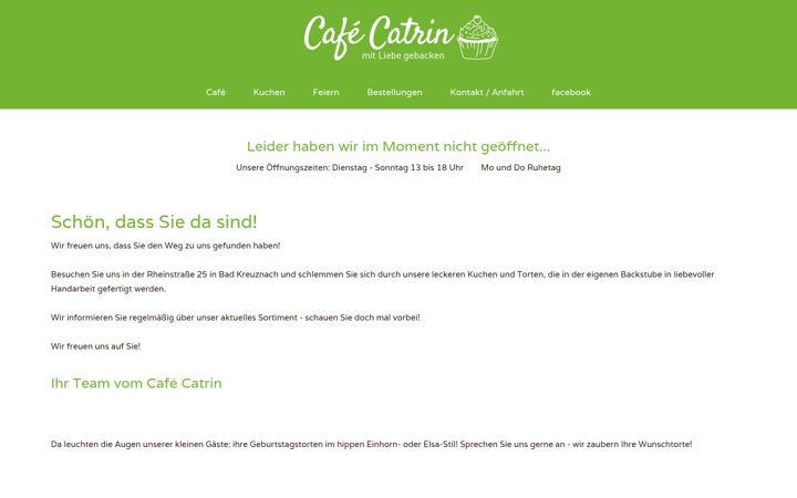 Screenshot ta' cafe-catrin.de