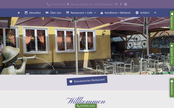 Screenshot ta' cafe-catrina.de