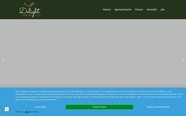 Screenshot του cafe-delight.de