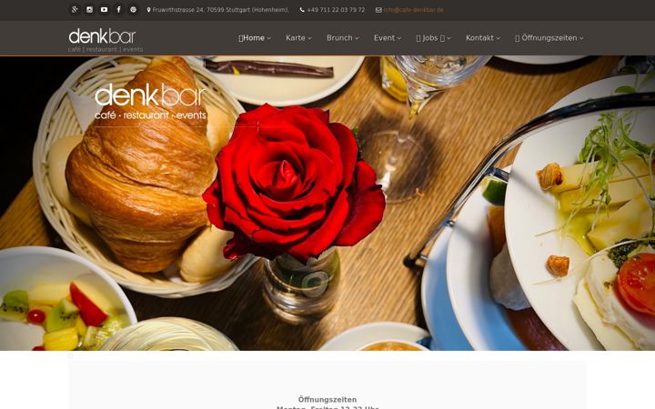 Ekrānuzņēmums no cafe-denkbar.de