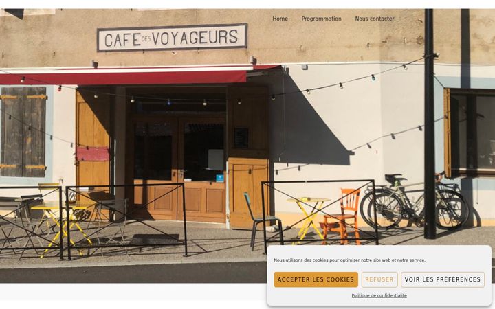 Ekraanipilt saidist cafe-des-voyageurs.fr