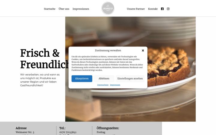 Screenshot του cafe-dreimaster.de
