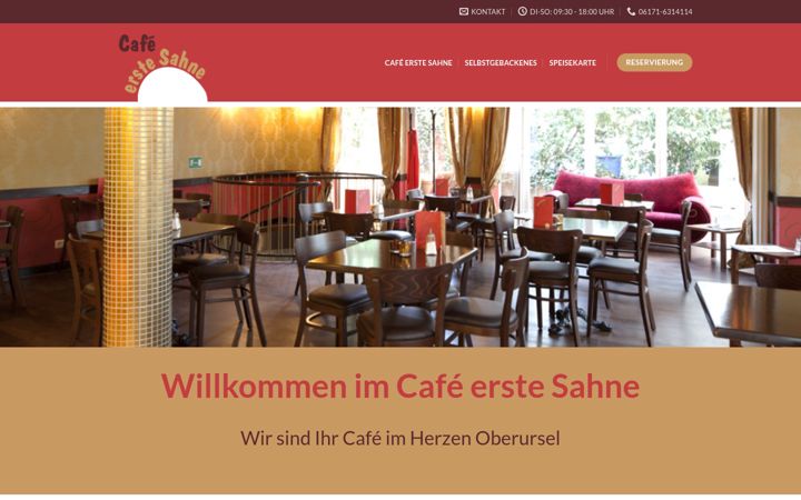Screenshot of cafe-erste-sahne.com