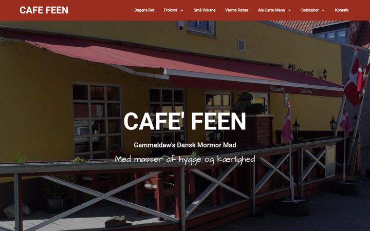 Capture d'écran de cafe-feen.dk