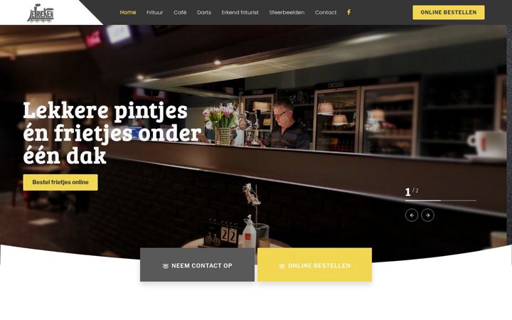 Screenshot of cafe-frituurleireken.be