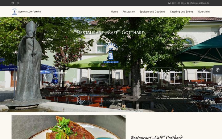 Screenshot του cafe-gotthard.de