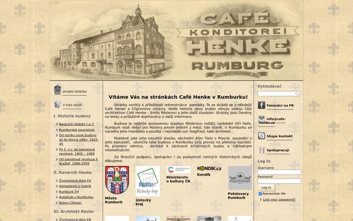 Zrzut ekranu cafe-henke.cz