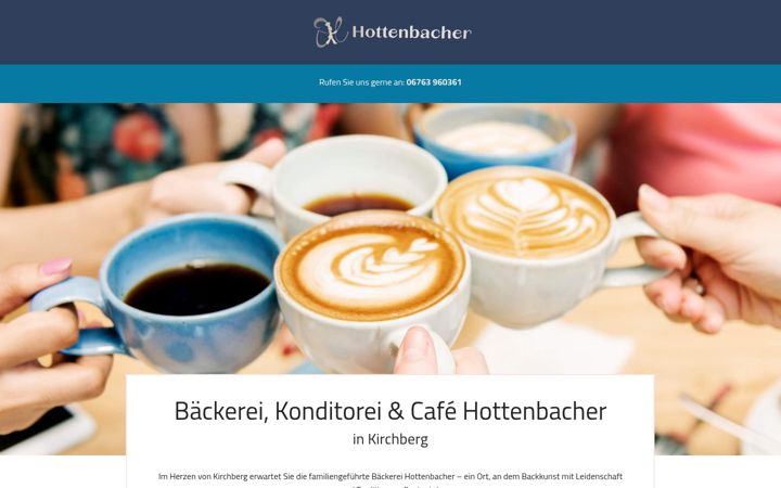 Skærmbillede af cafe-hottenbacher.de