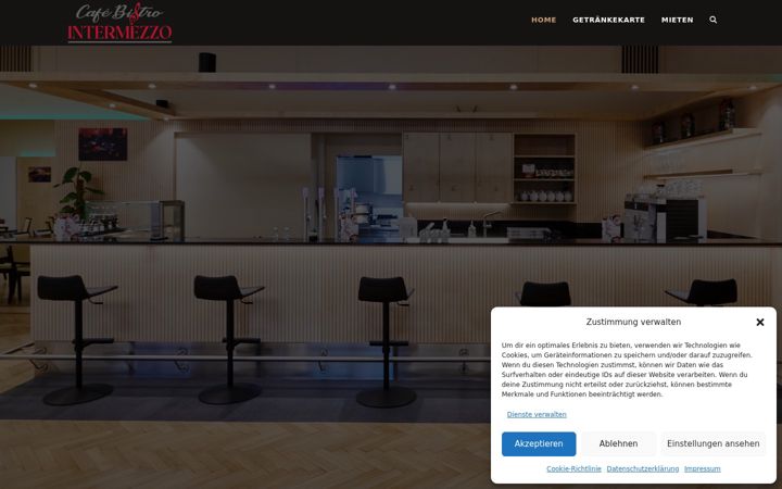 Screenshot van cafe-intermezzo.at