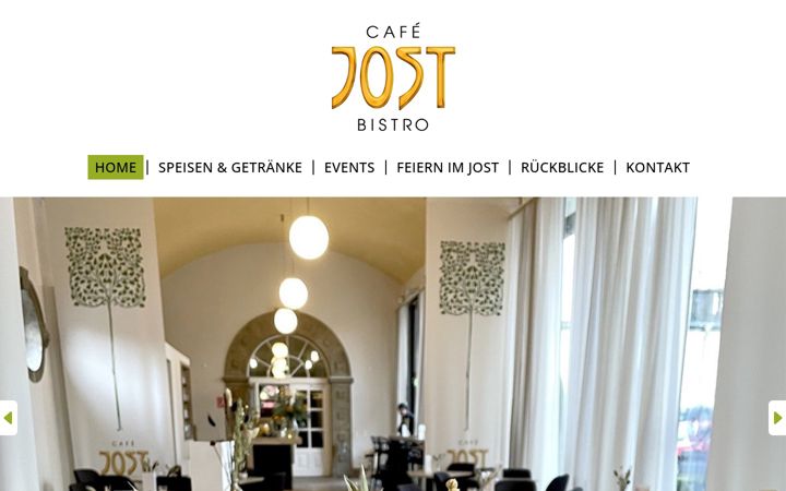 Screenshot van cafe-jost.de