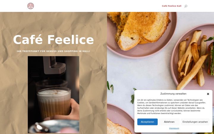 Screenshot van cafe-kall.de