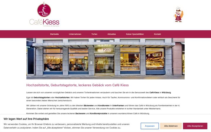 Screenshot van cafe-kiess.de