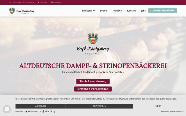 Screenshot di cafe-koenigsberg.de