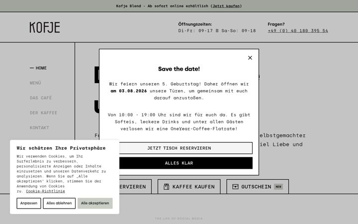 Screenshot di cafe-kofje.de