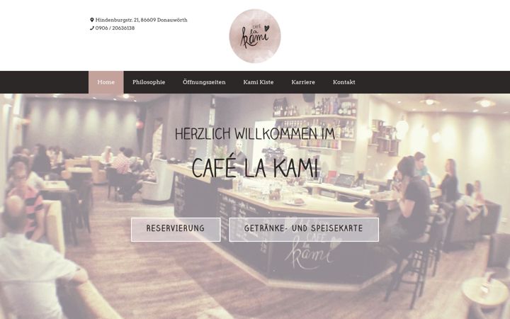 Екранна снимка на cafe-lakami.de