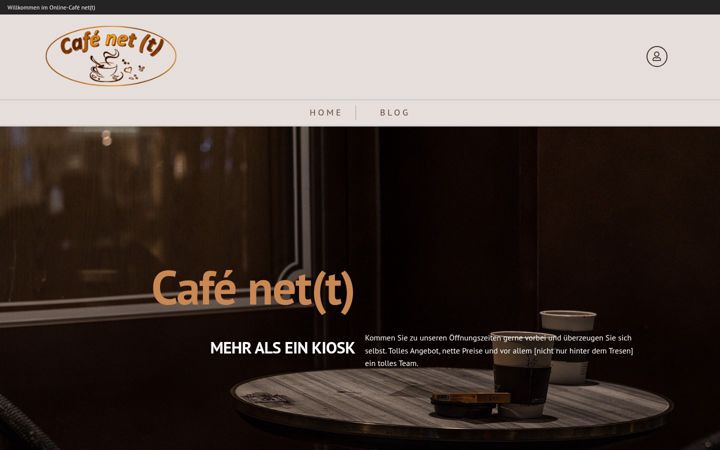 Екранна снимка на cafe-net.de