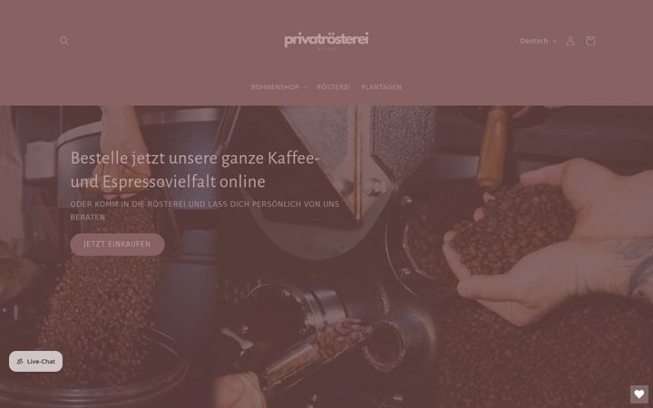 Screenshot von cafe-nikan.de