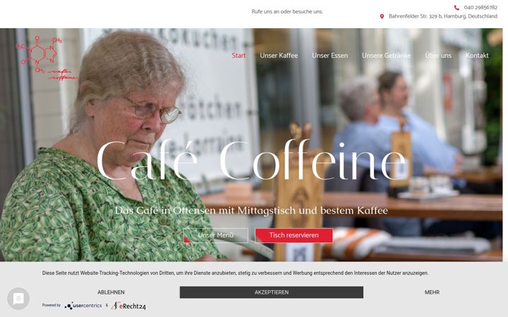 Екранна снимка на cafe-ottensen.de