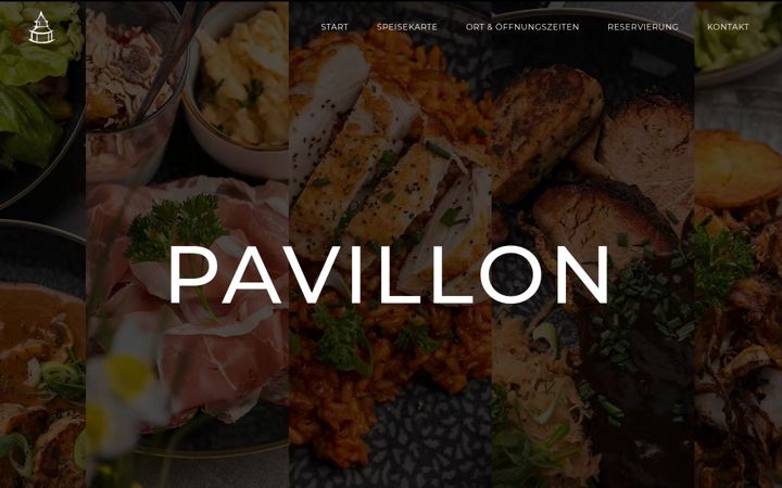 Screenshot von cafe-pavillon.de