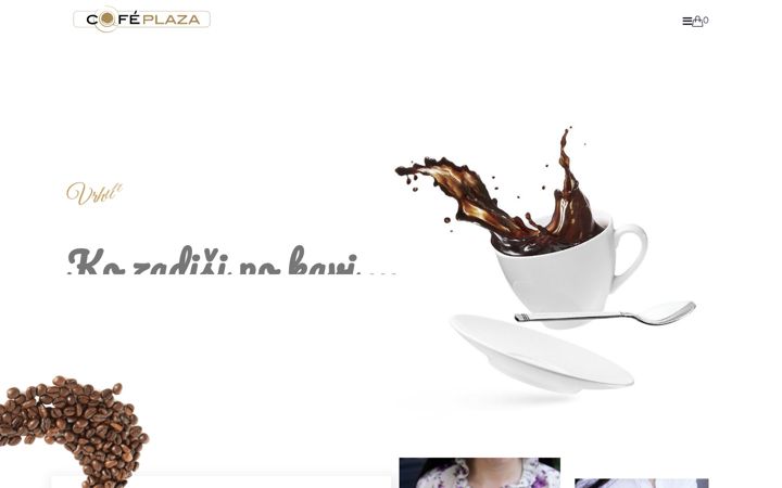 Screenshot von cafe-plaza.si