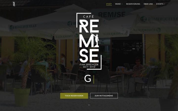 Екранна снимка на cafe-remise.at