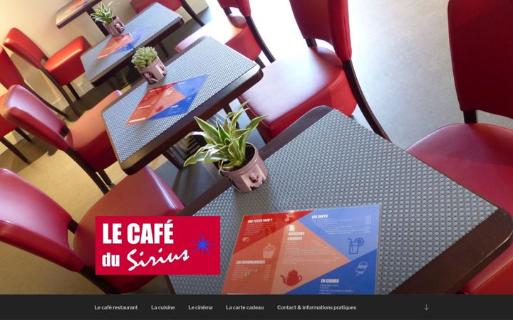 Screenshot of cafe-sirius.fr
